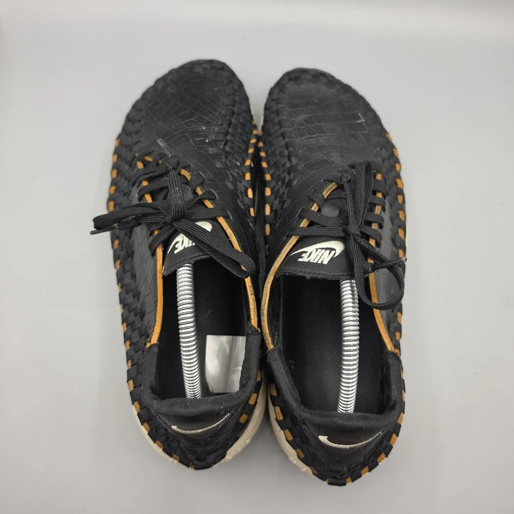 Nike Footscape Sandals Shoes Womens 12 Black Comfort Woven Casual Active
